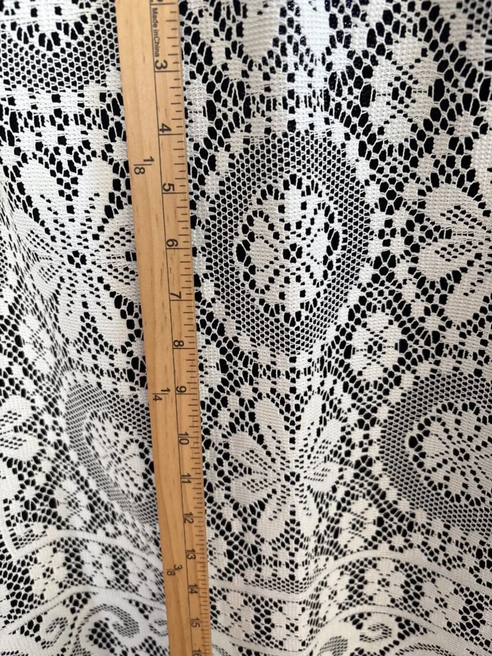 Cream Lace Curtain Set 56